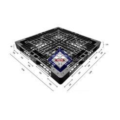 Pallet nhựa KT 1100 x 1100 x 120 mm đen