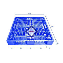 Pallet nhựa HT 1100 x 1100 x 150 mm nhựa nguyên sinh