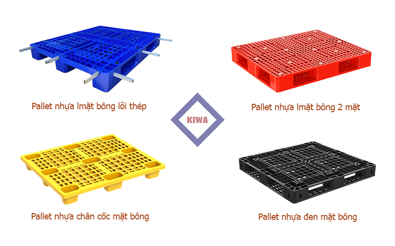 Một số loại Pallet nhựa mặt bông